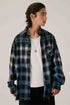 Ghost Face Long Sleeve Plaid Shirt